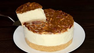 Muhteşem Bir Karamelli Cevizli Pasta Cheesecake Tarifi Fırın Yok, Yumurta Yok, Jelatin Yok
