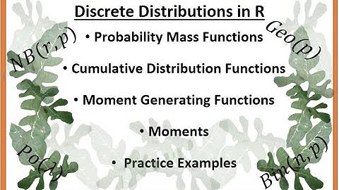 Discrete Distributions in R