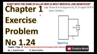 Chapter 1 Exercise Problems 1.24 solution | Basic Engineering Circuit Analysis 10th Edition