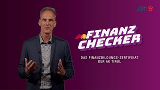 Finanzchecker Das Ak Tirol Zertifikat Für Finanzbildung