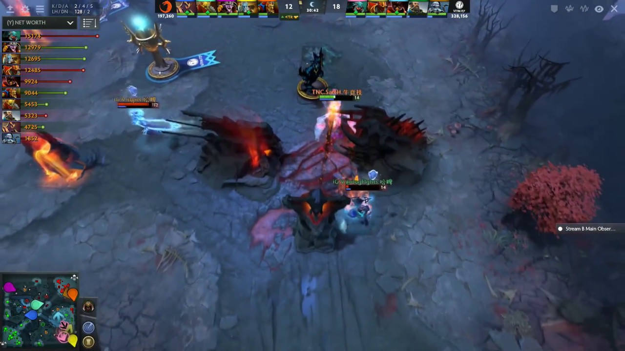 Dota 2 - TI7: SamH из TNC разводит на Батрайдере саппортов из iG Vitality