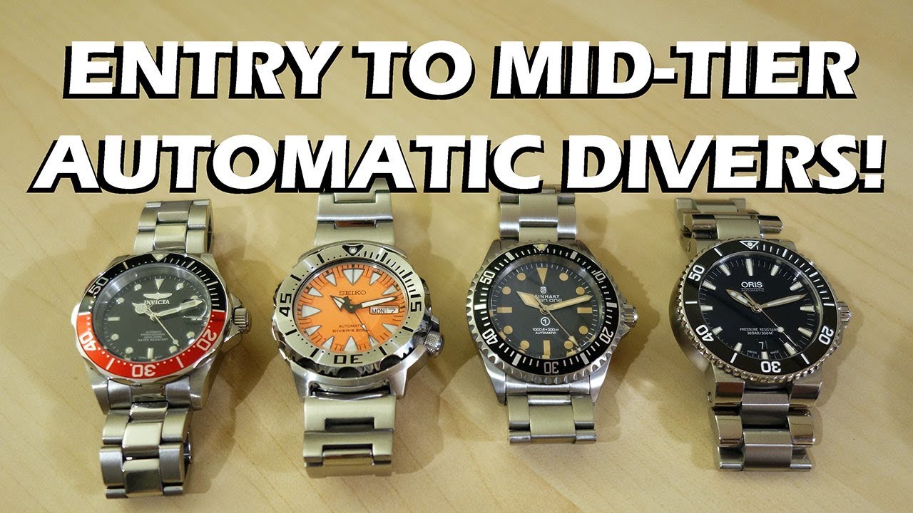 Automatic Dive Watch Entry to Mid-Tier Comparison: Invicta, Seiko,  Steinhart, Oris - Perth WAtch #71 - YouTube