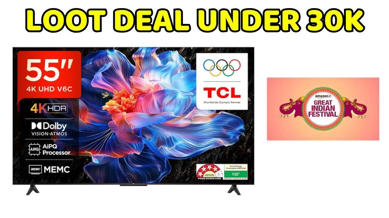 TCL 55 inches Metallic Bezel Less Series 4K Ultra HD Smart LED Google TV Price in Amazon IGF sale