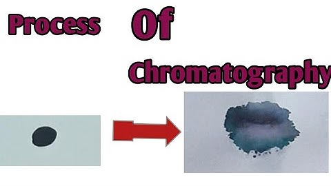 Separating dye from black ink⚫ using Chromatography method