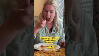 American’s try Chicken Tikka Masala in Glasgow part 2🏴 #food #glasgow #travelvlog