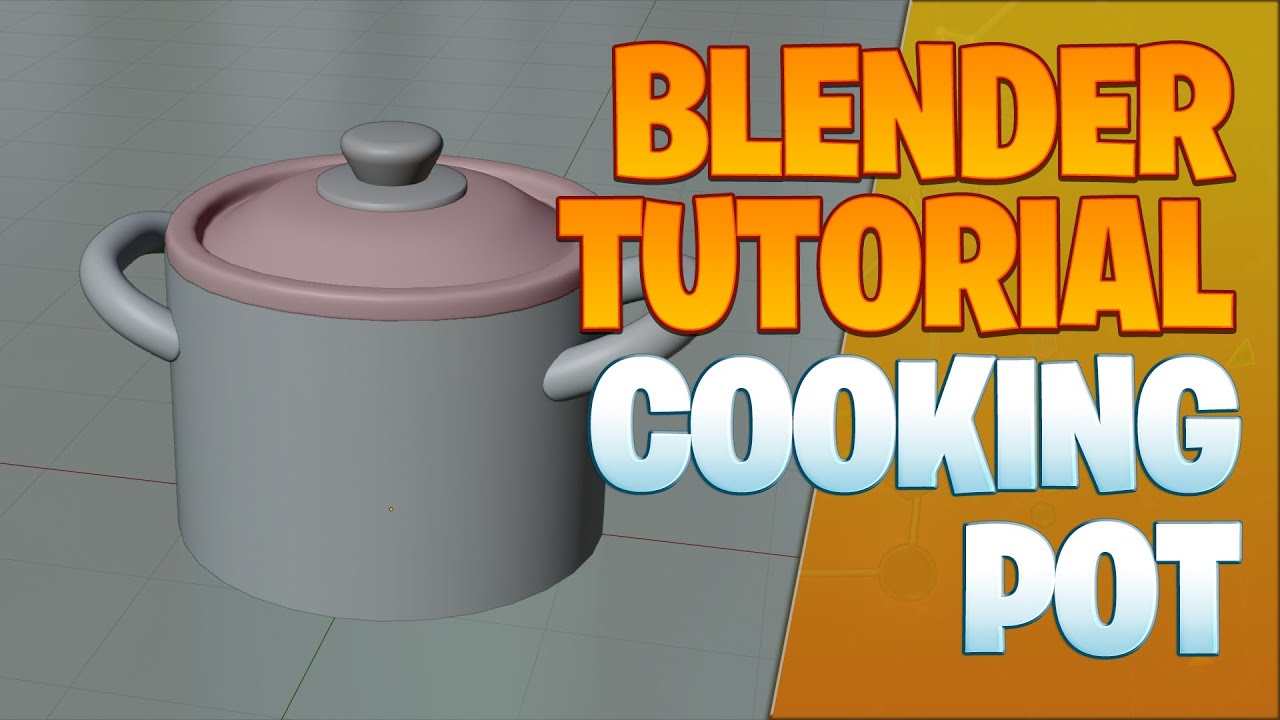 Cute kitchen items - add-on tutorial - Blender 3D beginner tutorial  realtime 