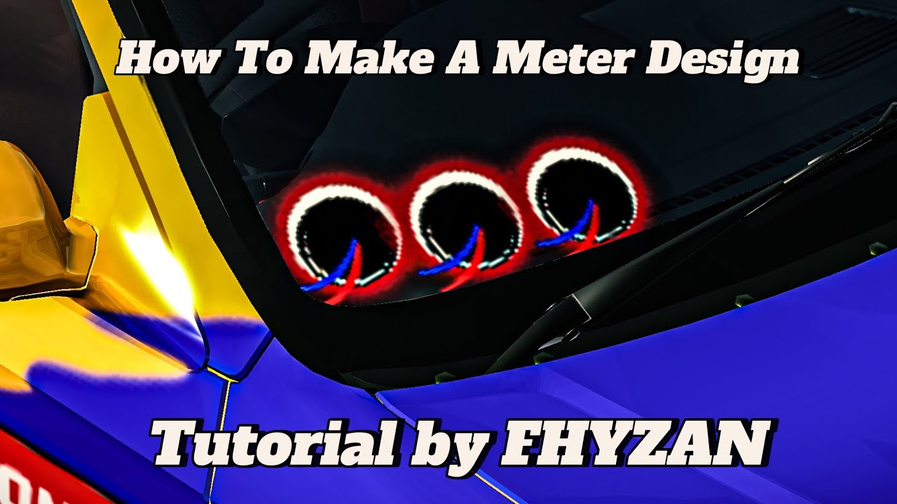 How To Make A Meter Design In CarParking Multiplayer 