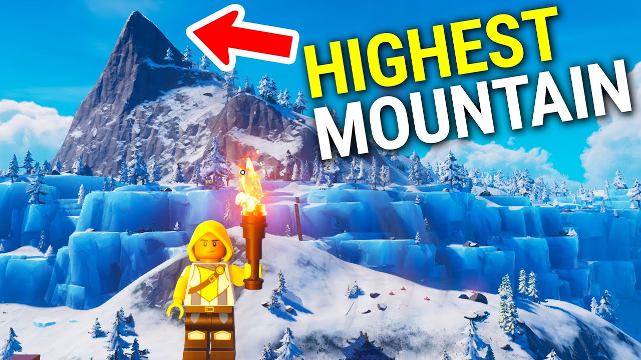 🏔️ What's on the TOP of LEGO Fortnite's HIGHEST mountain ➤ (Let's find out...) ✔