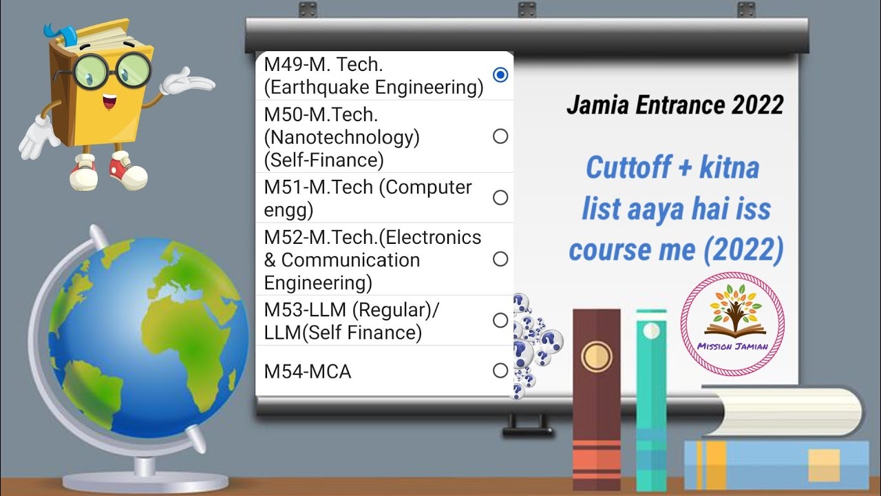 jamia master courses cuttoff+ lists