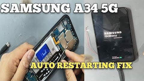 Samsung A34 5G Auto restart Problem Fix