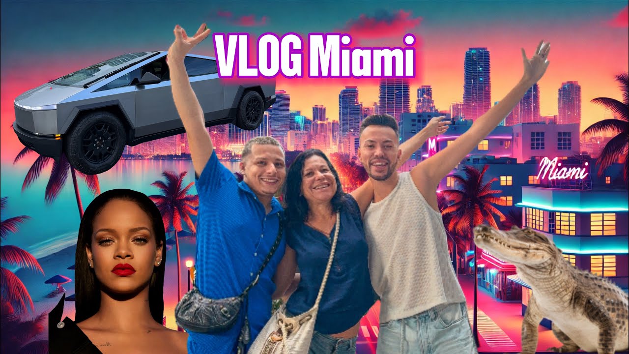 VLOG: Je retrouve ma Maman à Miami 🌴❤️ (j’ai conduis un Cybertruck)