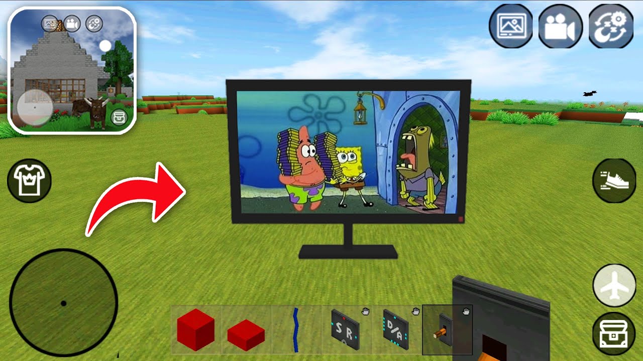 How to Make WORKING TV in MINI BLOCK CRAFT 3D