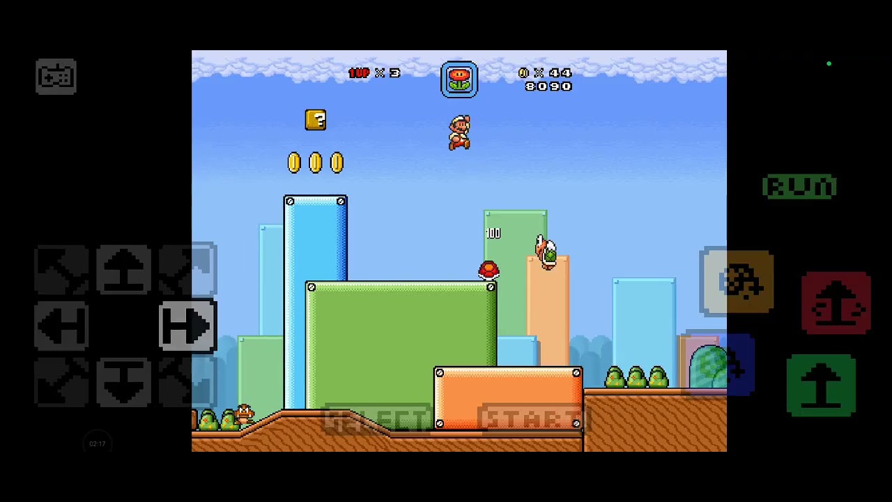 Super mario Bros x Ver 1.2 Running on android using thextech in