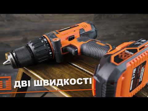 Шурупокрут акумуляторний Tekhmann TCD-60/i20 kit, видео 1