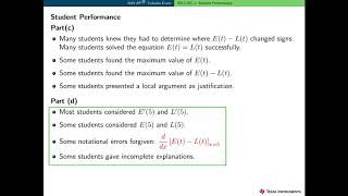 2019 AP Calculus AB1/BC1 Scoring and Common Errors
