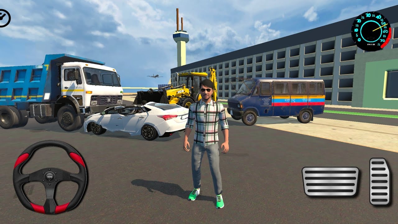 Verna car accident in dumper 😱 ?? #youtube #gaming #cartoon #simulator #viral #trending #comedy #op 