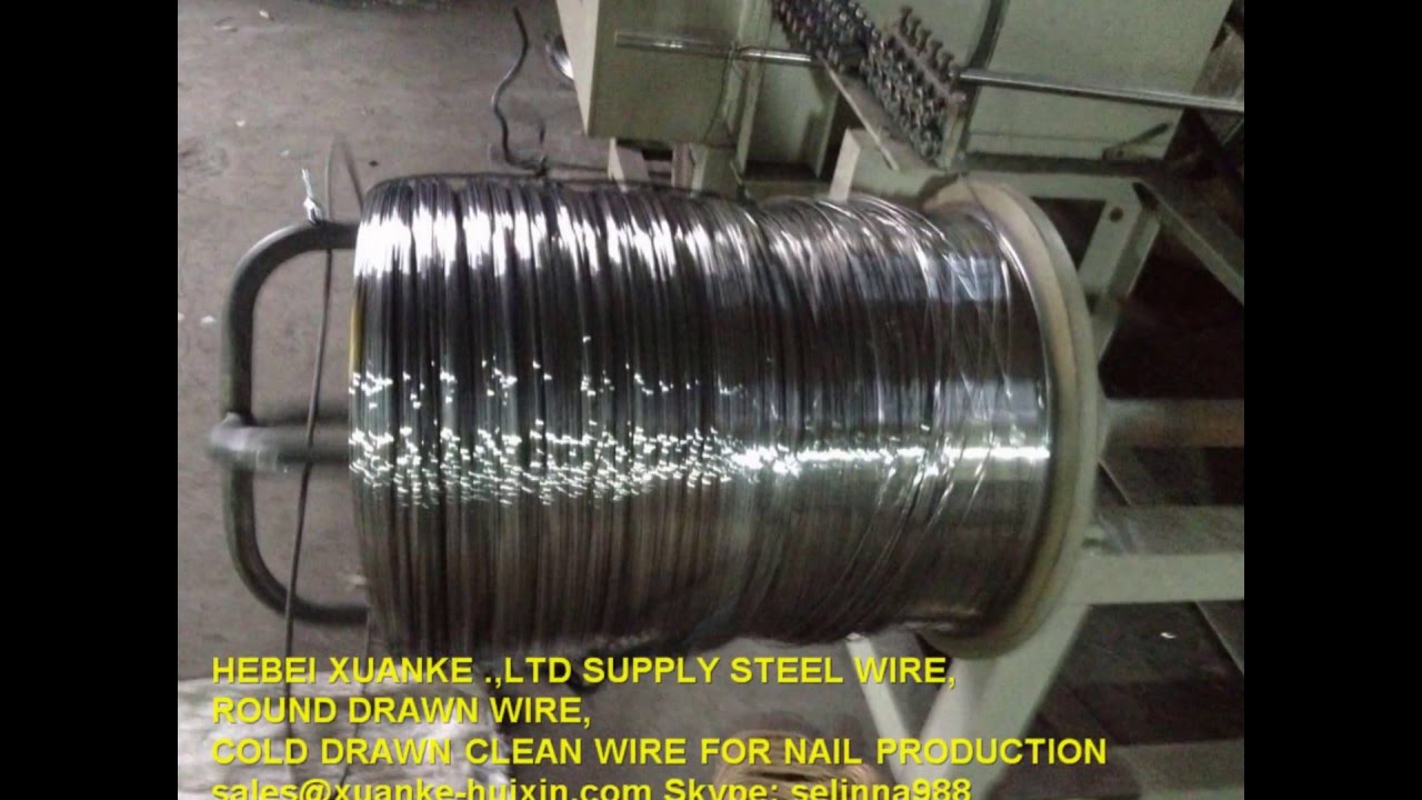 Factory supply big roll Round drawn clean wire ,Clean drawn Bright ...