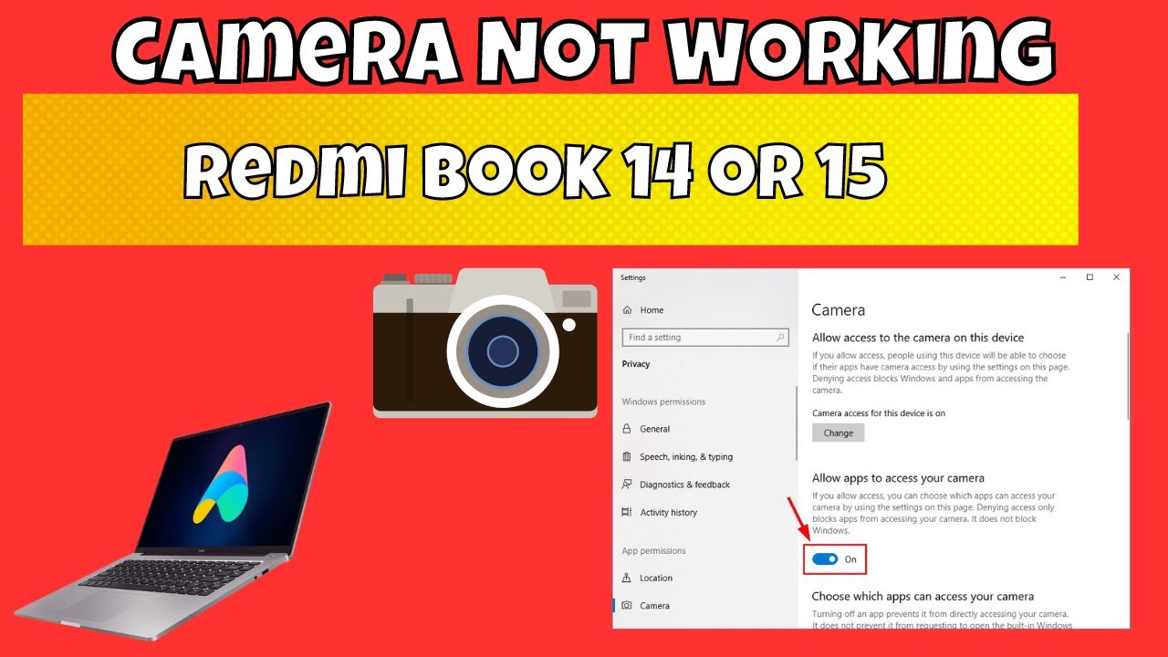 How to Fix Redmi Book 14 or 15 Camera Not Working Problem - YouTube