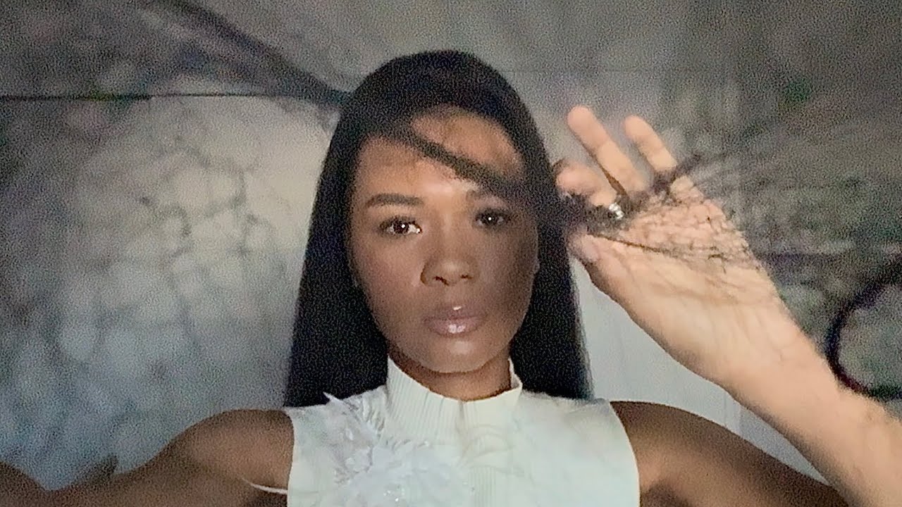 ASMR Removing A Spiderweb From Your Face w/mouth sounds 