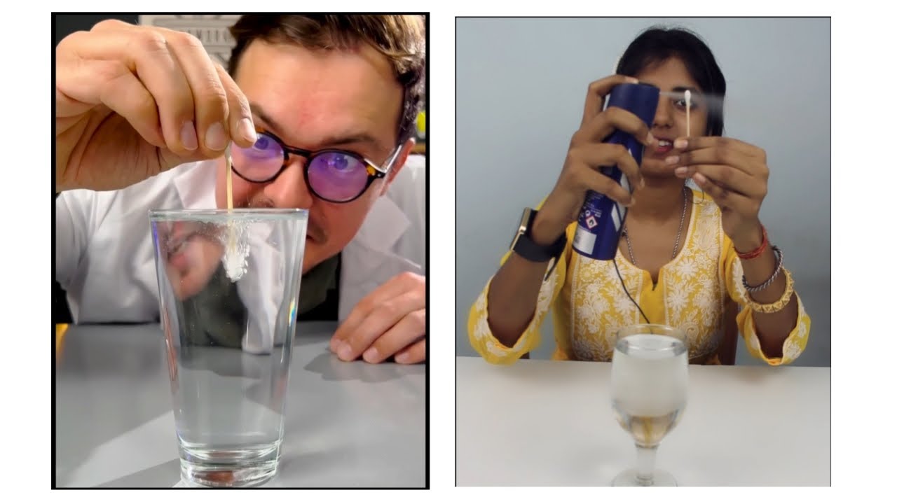 Cotton Bud + Deodorant + Water Experiment | Rainbow Fun and Foods