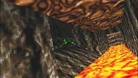 Descent II, Level 18, insane difficulty, cold start, no death, full rescue, 118HP at exit