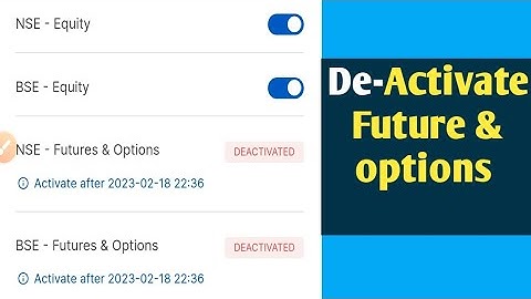 How to deactivate future & options in Zerodha || Deactivate &future&options in zerodha || #f&o