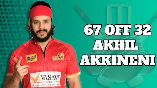 Akhil Akkineni&#39;s blistering 67 in 32 | Telugu Warriors vs Bhojpuri Dabanggs #A23Rummy #HappyHappyCCL