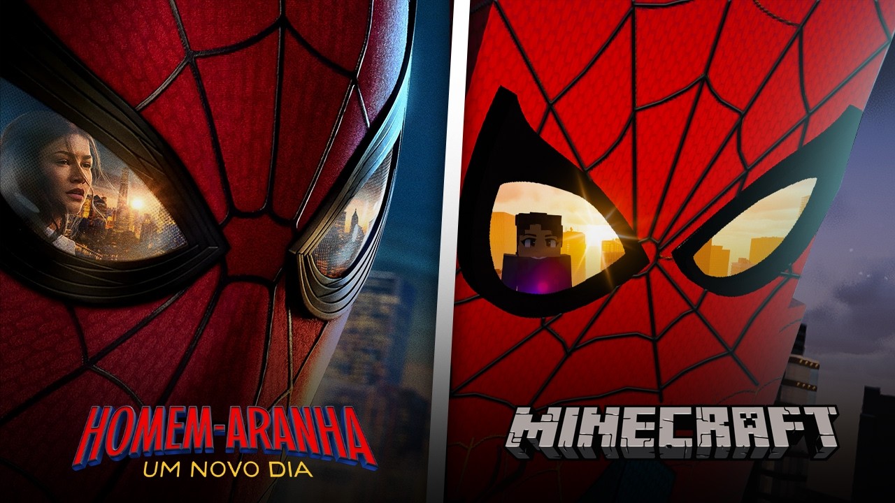 Recriei Fotos do HOMEM-ARANHA: UM NOVO DIA no Minecraft