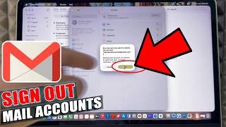 how to log out email on macbook?
