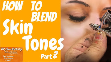 How to blend skin tones, part 2 of an airbrush tutorial!