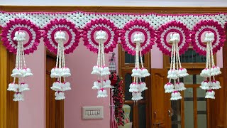 New Design Toran 💞 Crochet Bell Flowers Door Hanging Toran 🥰 Handmade/Bandhanwar/Gate parda 