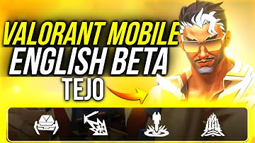 VALORANT MOBILE ENGLISH BETA - TEJO 😱 MAX SETTINGS GAMEPLAY!