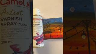 Varnish spray use in Hindi||#new #art #magic #viralvideo #shortvideo #trending #drawing #canva#cute