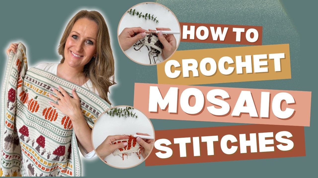 How To Crochet Mosaic Stitches | Overlay Mosaic Crochet Tutorial