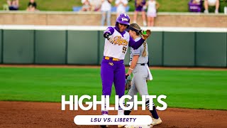 LSU Softball Wins 4-0 vs Liberty in Game 1 of Series | Highlights