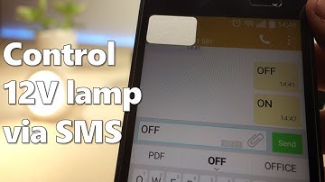 [DEMO] Control 12V Lamp via SMS with Arduino