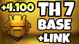 Th7 Trophy Base Best Town Hall 7 Base Clash Of Clans New Th7 Defense Base Th7 Base Link