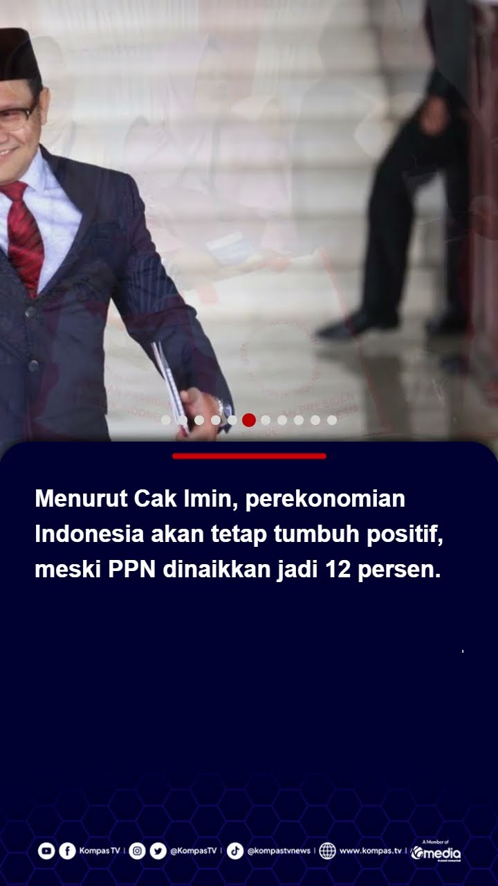Pemerintah Tak akan Beri Bansos Imbas PPN 12 Persen, Cak Imin Yakin Ekonomi Tumbuh Positif #ppn