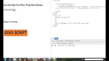 DATE GETDAY METHOD IN JAVASCRIPT DEMO