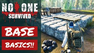 STARTING MY BASE // NO ONE SURVIVE // E2