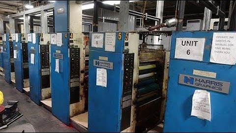 Harris M110B 6-Unit Web Offset Press with Inline Finishing – For Sale Now!