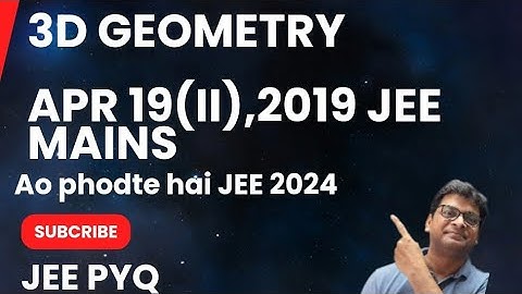 Cracking JEE with 3D Geometry: Class 12 Maths Tips | 3D Geometry Important Question | #jeemaths