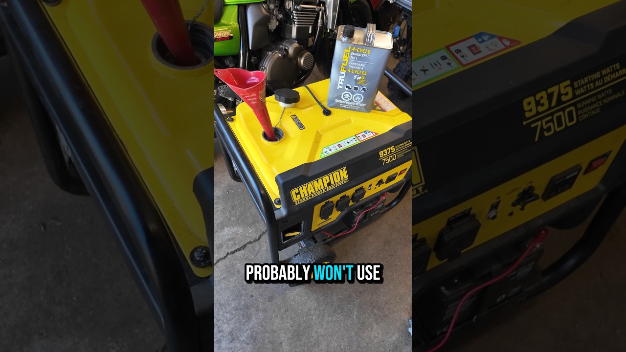 YOUR GENERATOR WILL ALWAYS START IF YOU DO THIS! #shorts #trufuel #domore