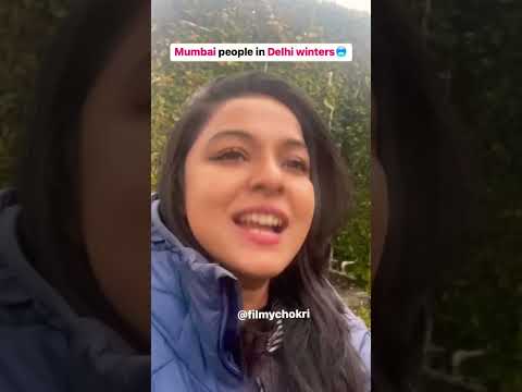 Mumbai People In Delhi Winters | #shorts