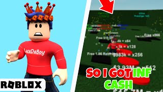 Getting *OP* Stats in BUTTON SIMULATOR OF THE ROBLOX ENDLESS
