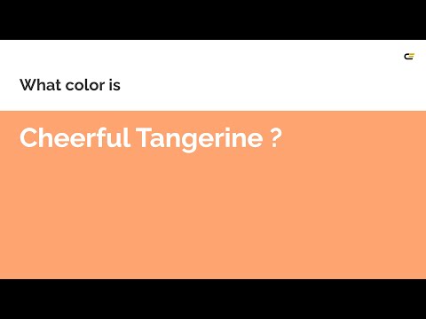 Cheerful Tangerine color fda471 hex Cool Orange color fda471