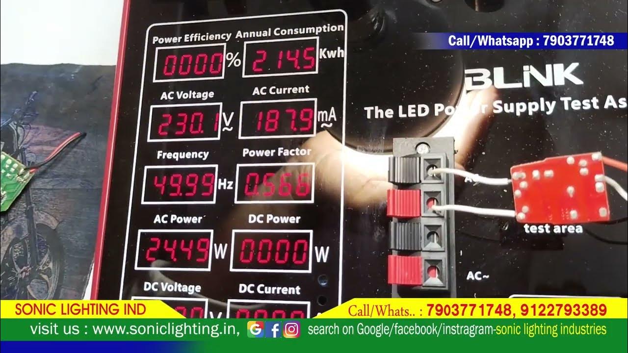 Led Bulb Driver Testing Machine BLINK Blink Driver Testing Machine