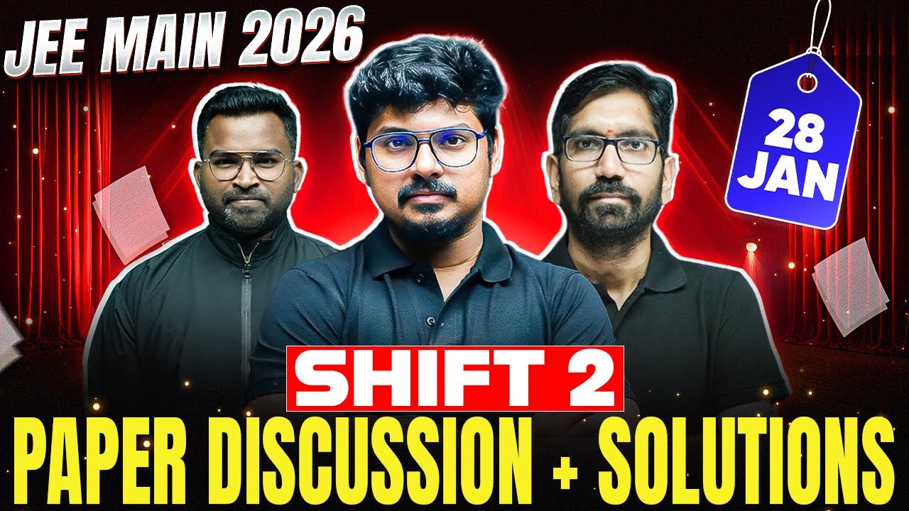 Jan 28 Shift 2 Paper Discussion LIVE | JEE Main 2026 | Physics Chemistry Maths | PW Telugu