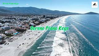 Serene piano keys mountain silence pure relaxation music