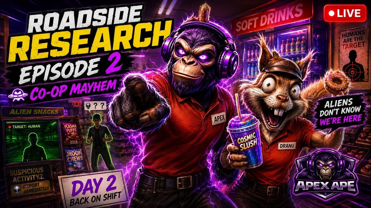 Apex & @dranusgamecave  Are CLOCKED IN & UNHINGED! 👽 Roadside Research Episode 2